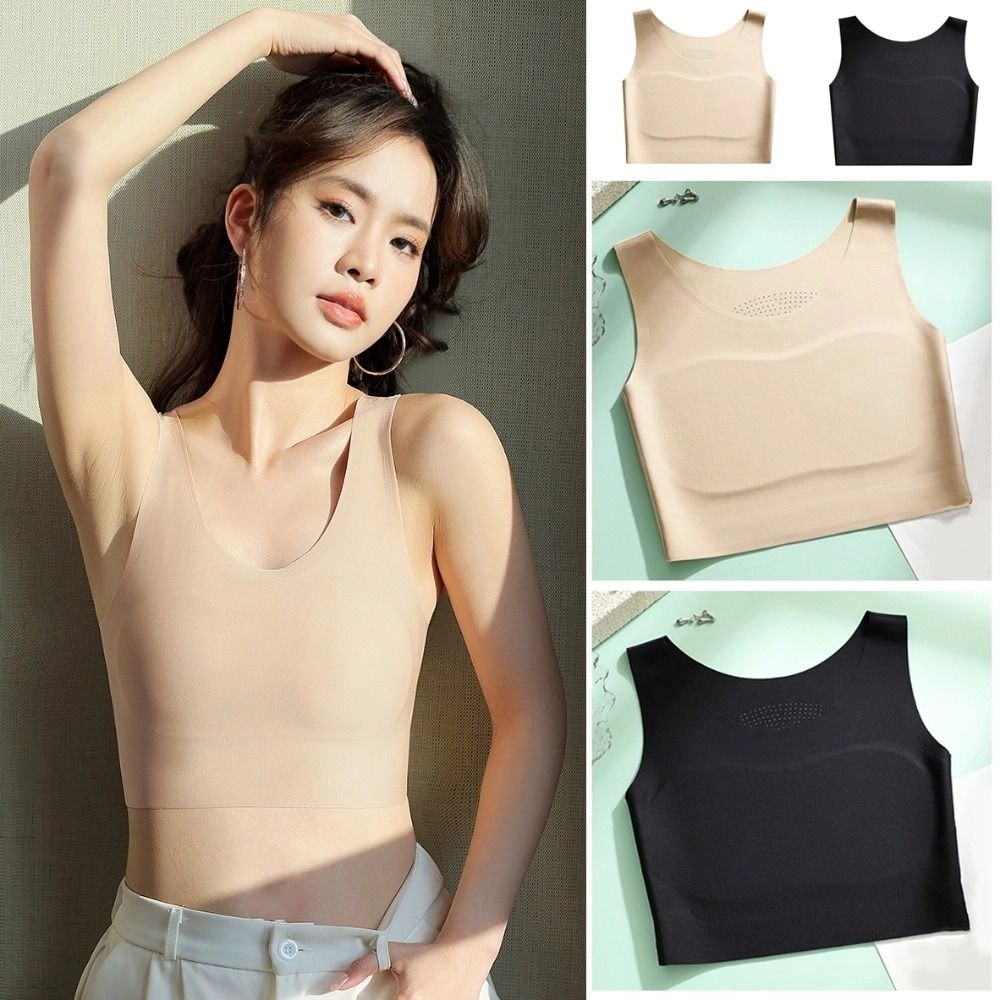 Women Ice Silk Seamless Wirele - đánh giá và giá Minimizer Bra Women