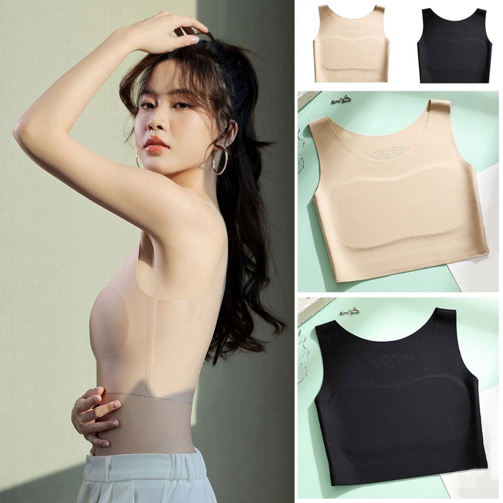 Women Ice Silk Seamless Wirele - đánh giá và giá Minimizer Bra Women