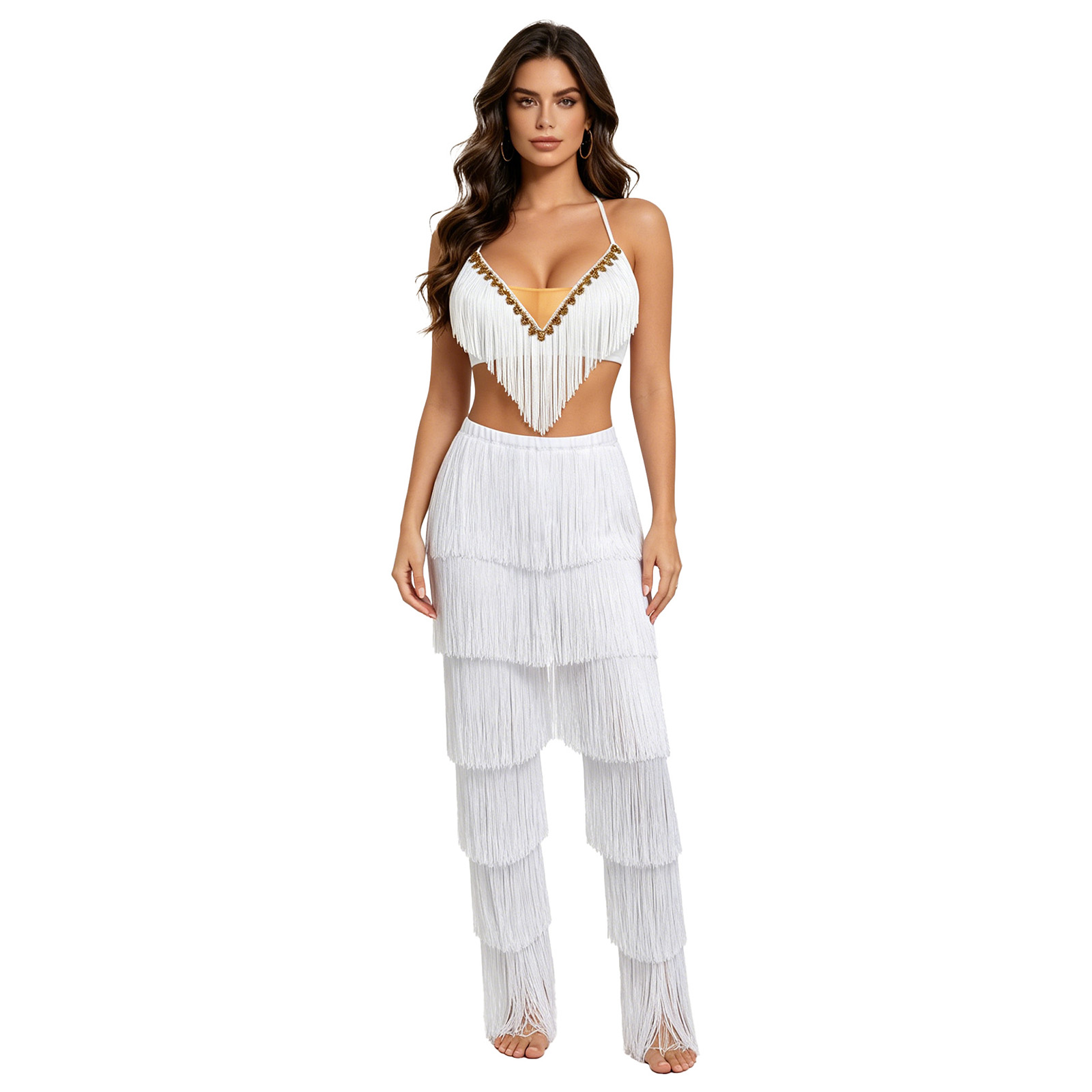 Women 2pcs Tassel Latin Dance  - đánh giá và giá Lace Bralette Set