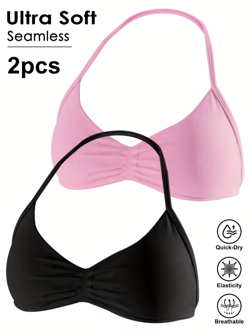 2pcs Seamless Sexy Open Back G - đánh giá và giá Underwire Bra Padded