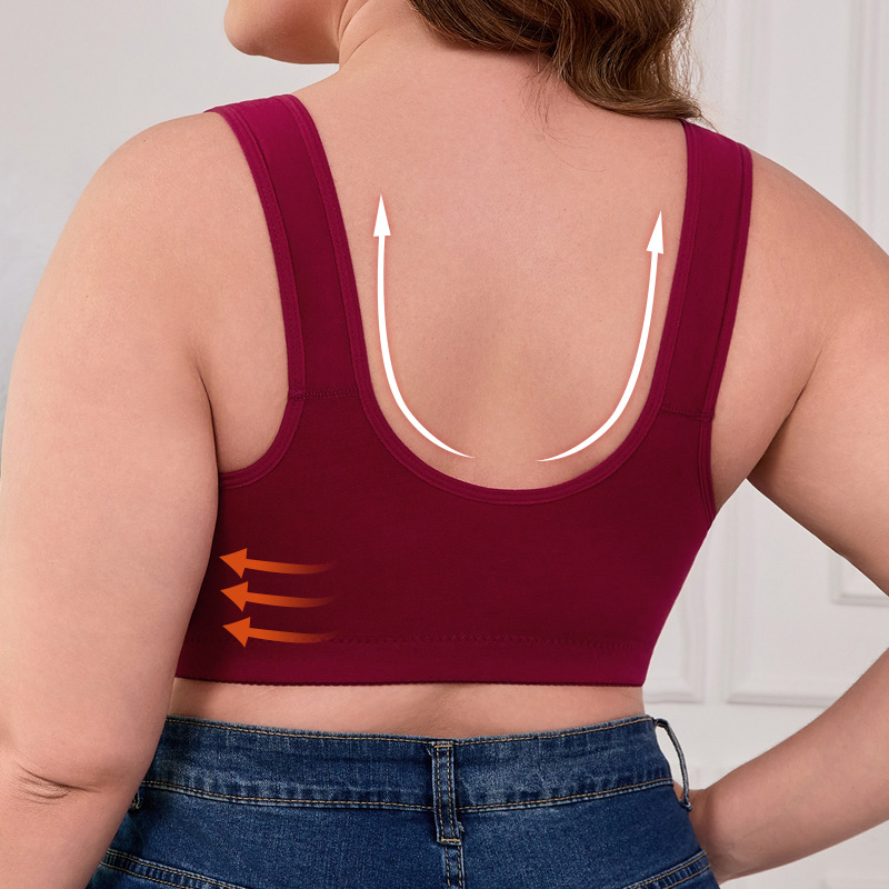 XL-7XL Plus Size Front Buckle  - đánh giá và giá Wirefree Bra Comfort